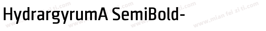HydrargyrumA SemiBold字体转换